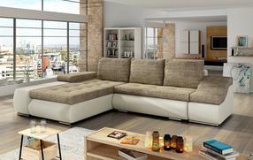 Kampinė sofa Ontario Berlin 03, Soft 33, šviesiai ruda sp., kairinė, 200 x 296 cm x 88 cm
