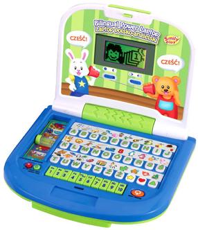 Rotaļu klēpjdators Smily Play Bilingual, EN, PL, zila krās./zaļa krās.