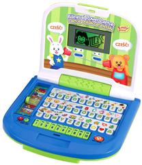 Žaislinis nešiojamas kompiuteris Smily Play Bilingual, EN, PL, mėlyna sp./žalia sp.
