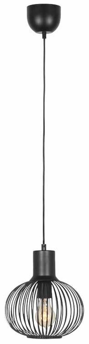Lampa griesti Trio Gila, E27, 1 x 10 W, melna krās. / melna krās., 23 x 23 cm