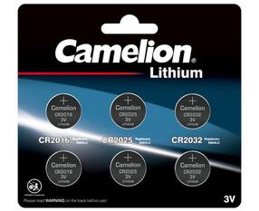 Patareid Camelion CR2032, CR2025, CR2016, 3 V