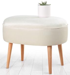 Пуф Hanah Home Moile 209FLF1206, кремовый цв., 44 см x 63 см x 47 см