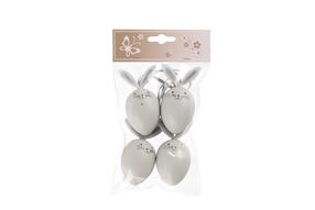 Dekoratsioon Hanging Egg With Bunn, hall v., 4 tk