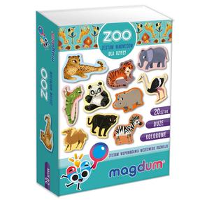Magnētiskā rotaļlieta Lean Toys Zoo, daudzkrāsaina