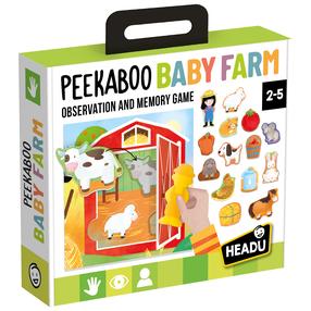 Spēle Headu Peekaboo Baby Farm, daudzkrāsaina