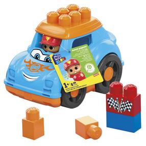 Žaislinė mašina su kaladėlėmis Mattel Mega Bloks Ricky Race Car HKN41, 6 vnt.