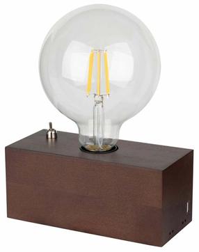 Galda stāvlampas Spot-Light Theo 7461176, E27, 25W, bez abažūra/tumši brūna krās.