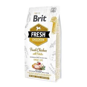 Сухой корм для собак Brit Adult Fresh Chicken With Potato Great life, курица, 2.5 кг