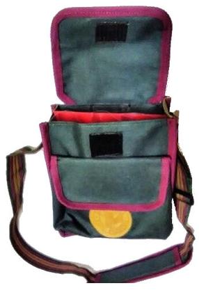 Meškerės dėklas Nara Plus Sequin Bag 3151008, 16 cm, juoda sp./žalia sp./violetinė sp.