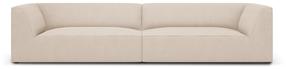Sofa Micadoni Home Ruby MIC_4S_137_F1_RUBY3, kreminė sp./smėlio sp., 302 x 93 cm x 69 cm