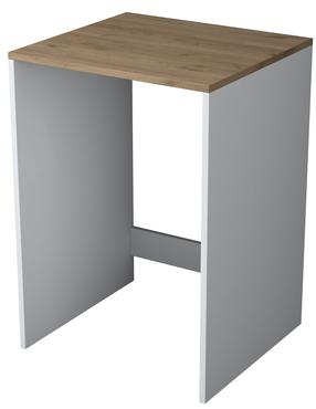 Skapis veļas mašīnai Kalune Design Washing Machine Cabinet KD103 - 2341, balts krās./valriekstu krās., 60 cm x 65 cm x 91.8 cm