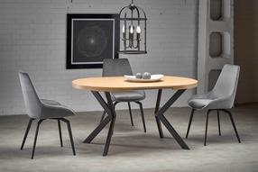 Stalas išskleidžiamas Peroni, ąžuolo sp./juoda sp., 100 - 250 cm x 100 cm x 75 cm