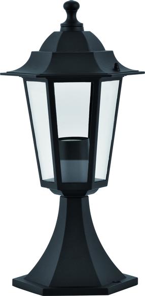 Pastatomas lauko šviestuvas Domoletti Arna, 15W, E27, IP44, juoda sp., 16.4 cm x 39 cm