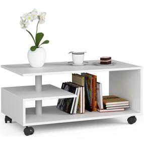 Kafijas galdiņš Akord Vini, balta krās., 90 cm x 51 cm x 40 cm