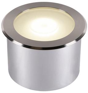Įleidžiamas lauko šviestuvas SLV Dasar Flat 120, 7W, LED, IP67, nerūdijančiojo plieno sp., 12 cm x 8 cm