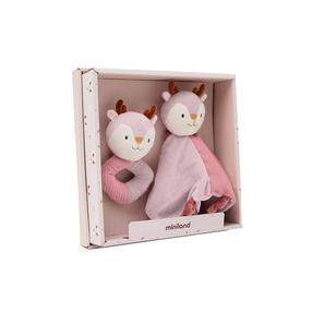Beebi mänguasjade komplekt Miniland Deer, roosa v., 2 tk