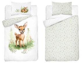 Patalynės užvalkalų komplektas PPG-148, rudas/baltas/žalias, 120 x 90 cm