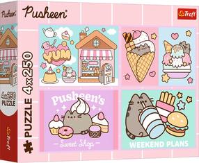 Dėlionė 4in1 Trefl Meet Pusheen, 33 cm x 23 cm, 1000 vnt.