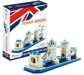 3D пазл Cubicfun Tower Bridge, 17.5 см x 14.5 см, 52 шт.