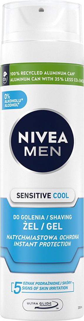 Skūšanās gēls Nivea Sensitive Cool, 200 ml