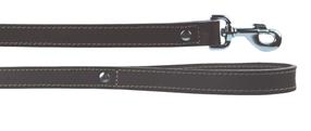 Šuns pavadėlis Zolux Leather Lined, ruda sp., 1 m x 25 mm