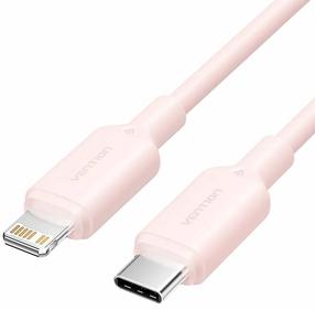 Laidas Vention LAKPH, USB Type C/Lightning, 200 cm, rožinė sp.