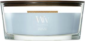 Свеча, ароматическая WoodWick Lakeside Mist, 40 - 65 час, 453 г, синий цв.