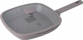 Cepšanas panna ar vāku Berlinger Haus Taupe Titanium Grill BH-8097, Ø 28 cm, alumīnijs