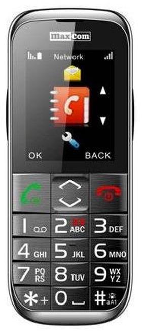 Mygtukinis telefonas Maxcom MM720BB, juoda sp.