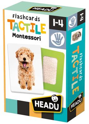 Õppekaardid Headu Montessori Flashcards Tactile, EN, 24 tk