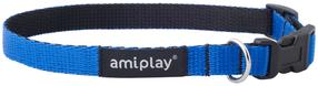 Antkaklis šunims Amiplay Twist, mėlyna sp., 350 - 500 mm x 20 mm, 35-50