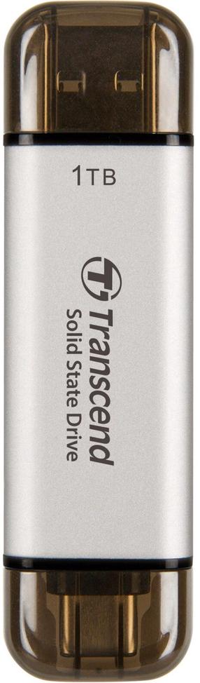 Išorinis diskas Transcend ESD310, SSD, 1 TB, sidabro sp.