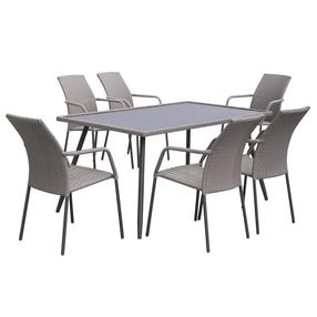 Lauko baldų komplektas Patio Lupus, pilka sp., 6 vietų