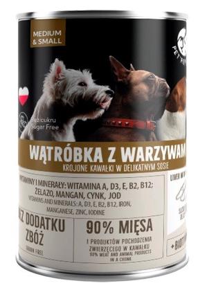 Šlapias šunų maistas PetRepublic Adult Liver & Vegetables, 0.4 kg