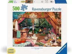 Dėlionė Ravensburger Cosy Glamping, 36 cm x 49 cm, 500 vnt., įvairių spalvų