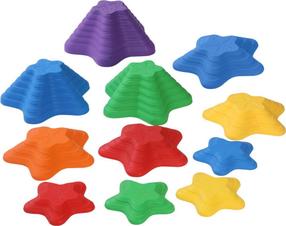 Balansēšanas trase, balansēšanas figūras Lean Toys Stones, daudzkrāsaina, 6 gab.