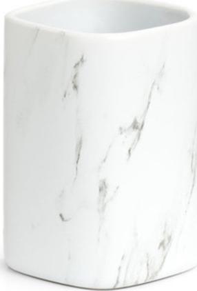 Стакан для зубных щеток Zeller Marble, мраморный цв., 7.5 см x 10.9 см x 7.5 см