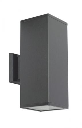 Sieninis lauko šviestuvas Su-Ma Adela, 60W, E27, IP54, tamsiai pilka sp., 12 cm x 30 cm