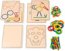 Lavinimo žaislas Eduplay Rings And Sticks, įvairių spalvų