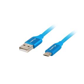 Laidas Lanberg USB To Micro - USB USB, Micro USB, 1 m, mėlyna sp.