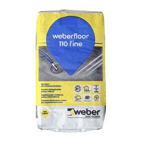 Pašizlīdzinātājs līdzinātājs Saint-Gobain Weber Floor 110 Fine 4-50 mm, izlīdzinošs, 20 kg