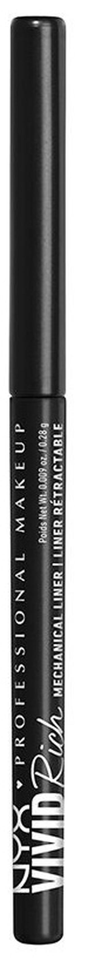 Akių pieštukas NYX Professional Makeup Vivid Rich, 0.28 g, juoda sp. 16 always onyx