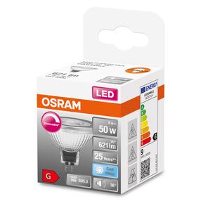 Lambipirn Osram LED, Erimõõduline, valge v., GU5.3, 8 W, 621 lm