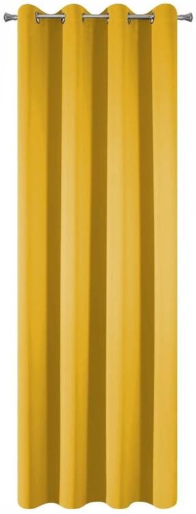 Naktinė užuolaida Logan ZKWB-07, geltona sp., 135 cm x 250 cm