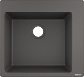 Virtuvinė plautuvė Hansgrohe Built-In Sink S510-F450, silikatas, 56 cm x 51 cm x 19 cm, akmens pilka
