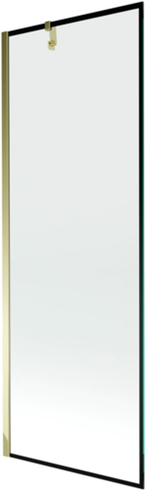 Vonios sienelė Mexen Next I Black Frame, 70 cm x 150 cm, aukso sp./juoda sp./grūdintas
