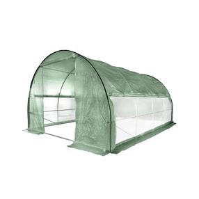 Arkveida siltumnīca ar ventilācijas atverēm 18 m², politelēns, 6 x 3 m, zaļa krās.
