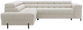 Kampinė sofa - lova Ferucce, smėlio sp., kairinė, 200 x 276 cm x 93 cm