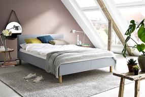 Lova viengulė Lena, žydra, be čiužinio