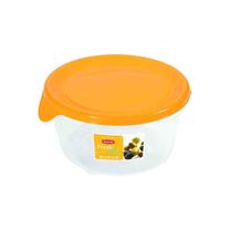 Maisto dėžučių rinkinys Curver Fresh&Go 182261, 0.5 l, 12.5 cm x 12.5 cm, skaidri sp./geltona sp.